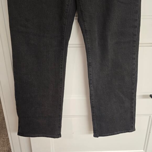 Women's Madewell "Curvy 90s Straight" Black Denim Jeans | Size 29 - Picture 4 of 9